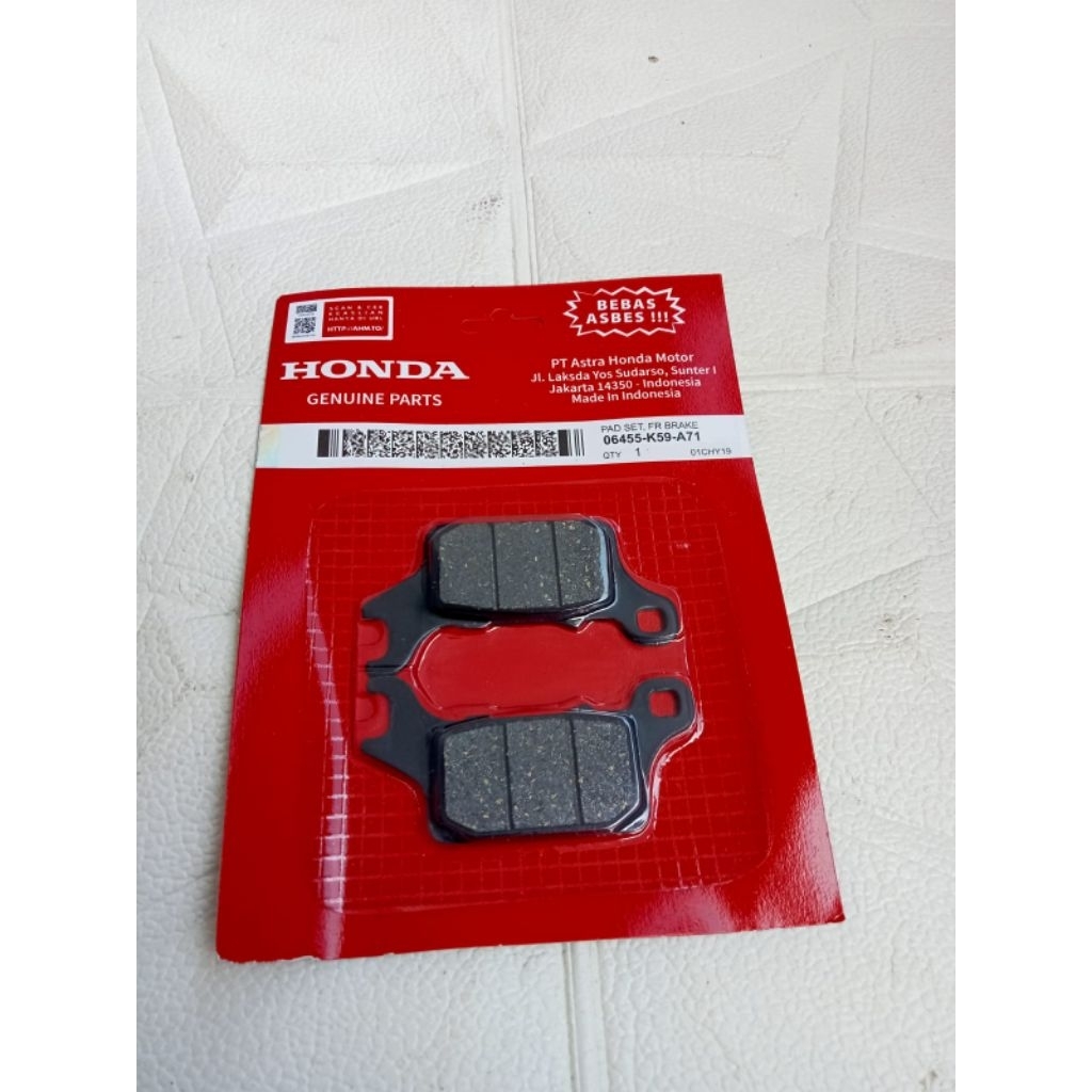 Dispad Kampas Rem Depan Vario 150  Vario 125 Vario 160 CBS LED Genio Beat Deluxe (2018-2021)  K59