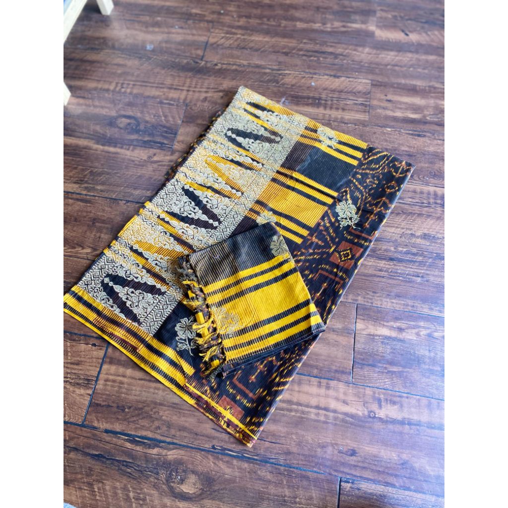 Kamen Set Selendang Jumputan Bordir