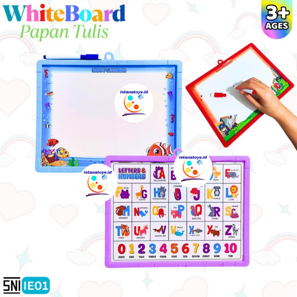

ID Mainan Papan Tulis WhiteBoard 2in1 IE01