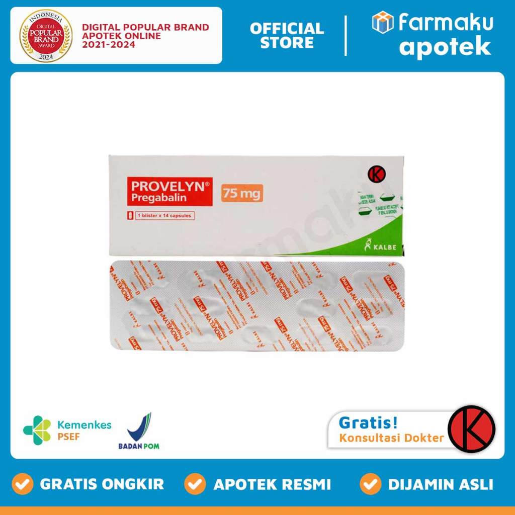 Provelyn 75 mg Blister 14 kapsul - BYM