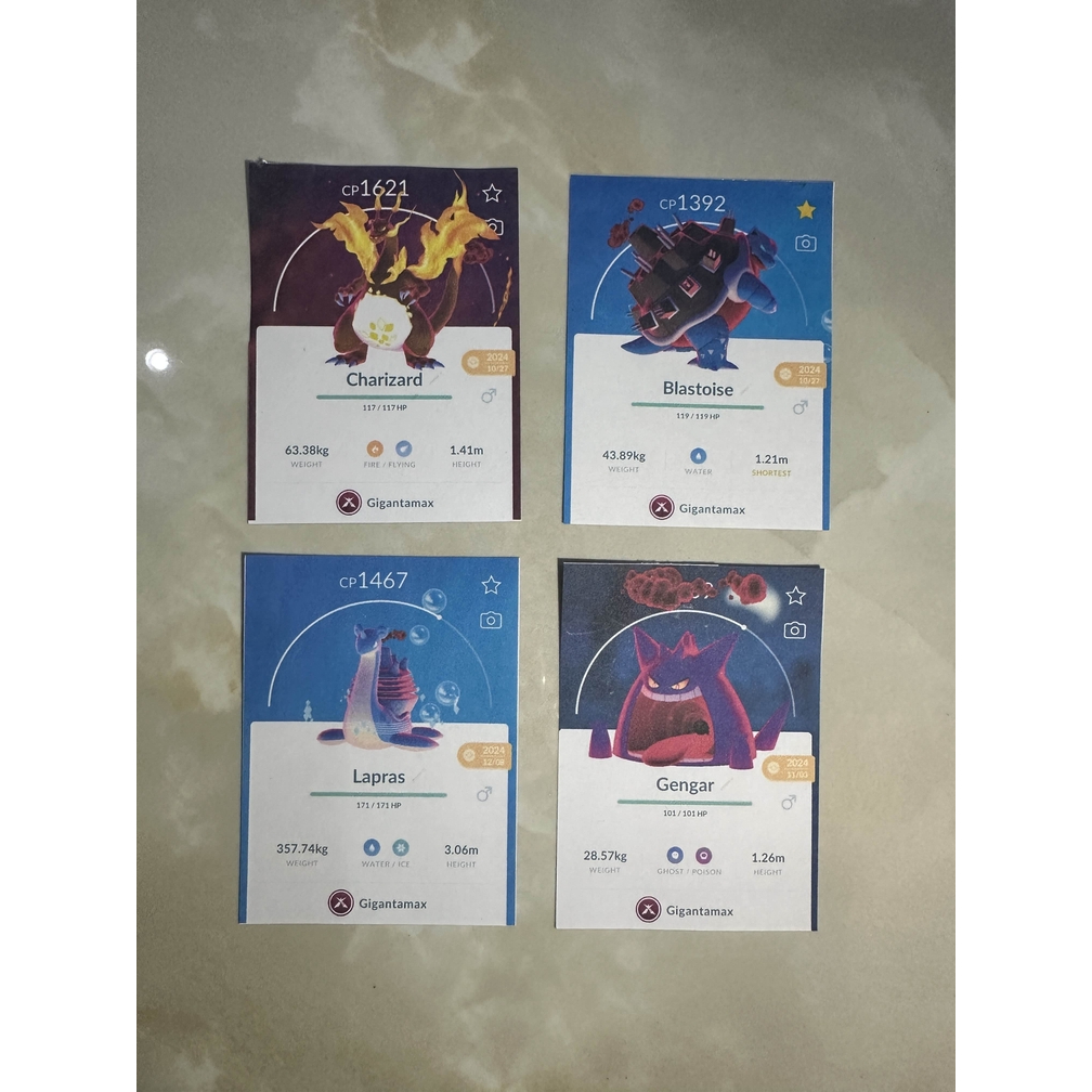 POKEMON GO GIGANTAMAX KARTU CATCH