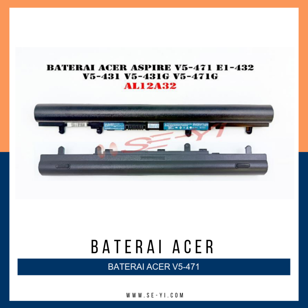 BATTERY BATERAI ACER ASPIRE V5-471 V5-431 V5-571 E1-410 E1-422 E1-430 E1-432