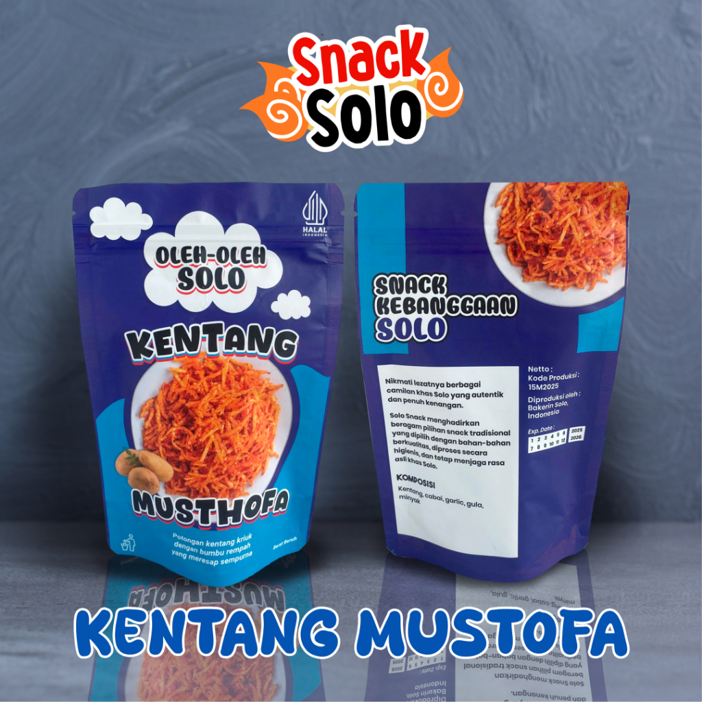 

Kentang Mustofa 50 gram | Snack Cemilan | Oleh-oleh Solo | Snack Solo