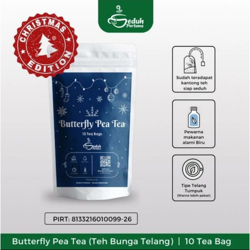 

Teh Celup Bunga Telang Kering Butterfly isi 10 kantong Celup