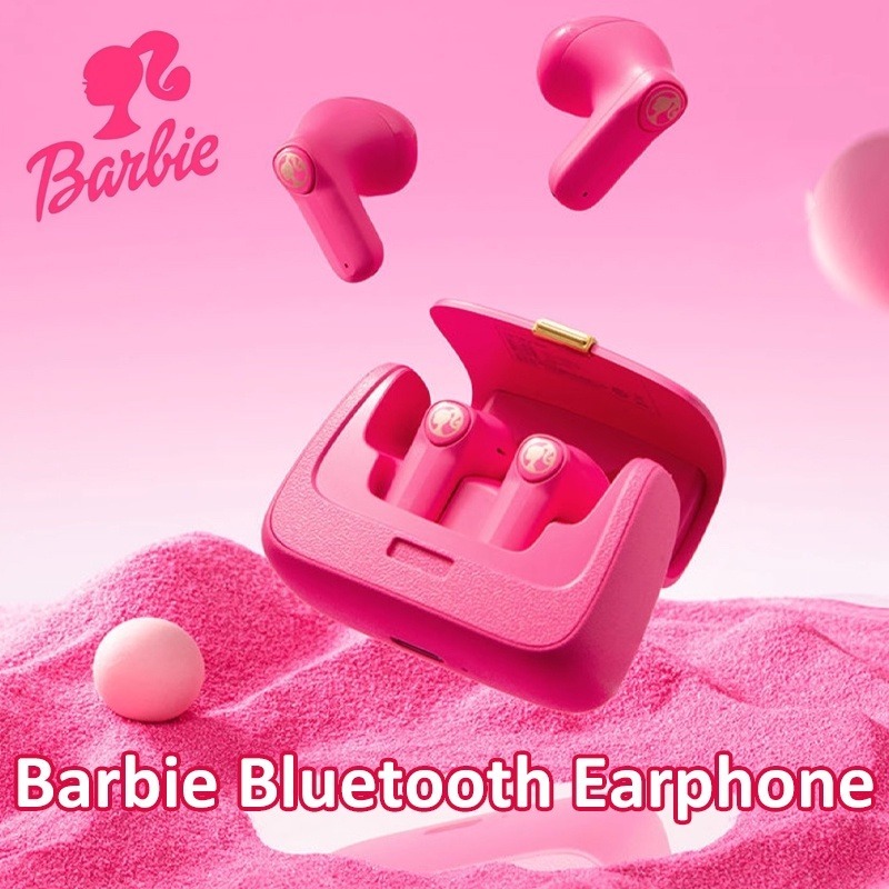 (READY & ORI Miniso X Barbie From China) BARBIE TWS Headset Earphone Iphone Android