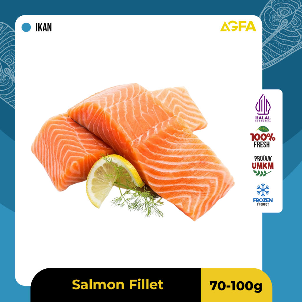 

Salmon fillet / Salmon Atlantic / Salmon Portion atlantic / Salmon Sashimi / Salmon MPASI / Salmon Vacum / Salmon Segar