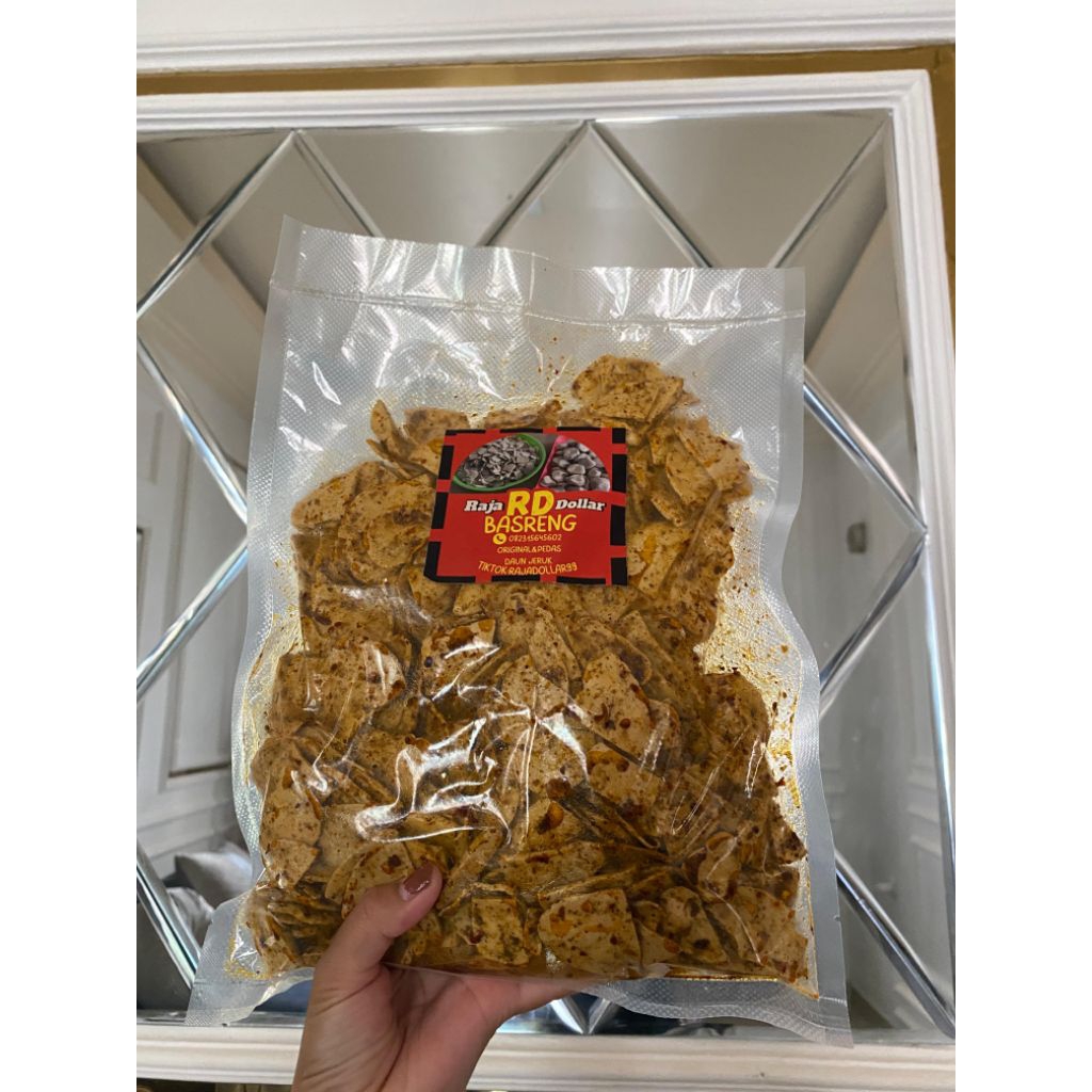 

basreng daun jeruk original&pedas 1kg,500gram, Snack Goreng Food