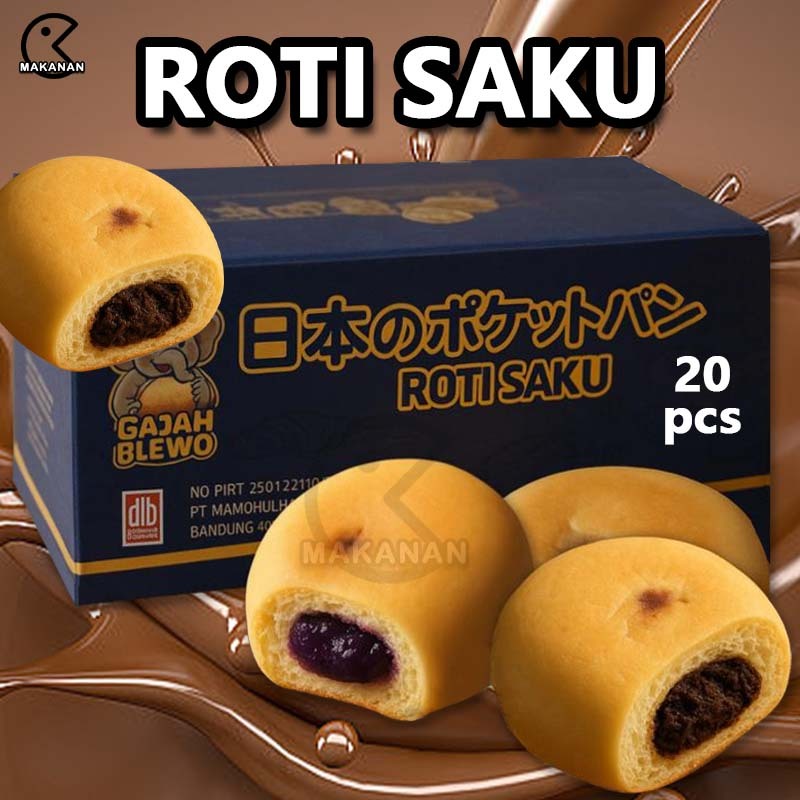 

Snack Roti saku yang bisa disimpan padasuhu ruang selama 3 bulan/roti cokelat/rotiblueberry/roti kemasan satuan/kue yang enak danmurah/Kotak hampers cantik/snack/satu kotakberisi 20 roti murah COD