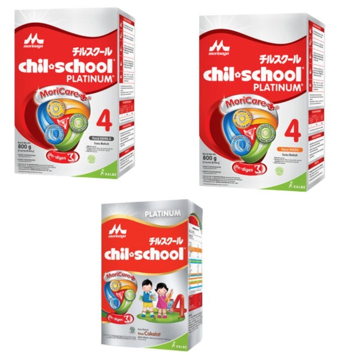 

Morinaga Chil School Platinum Moricare+ Vanilla Madu Cokelat Box 800g
