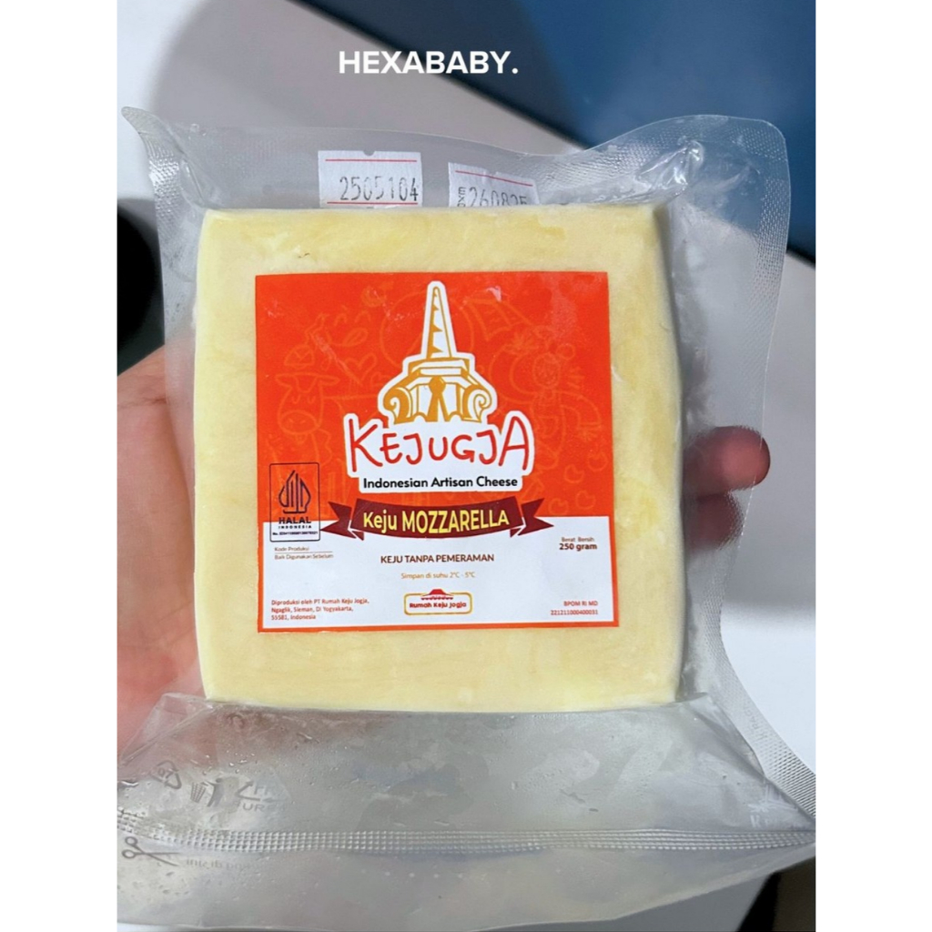 

KEJUGJA Artisan Cheese - Keju MPASI - Keju Mozzarella (99% Susu Sapi) 250gr