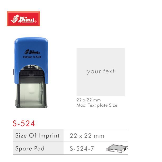 

Stempel Shiny S-524 Custom Huruf/otomatis self ink