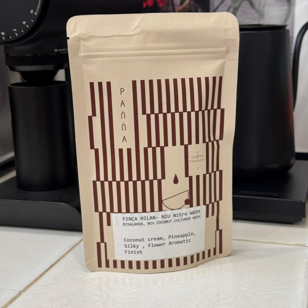 

Panna Coffee - Finca Milan Niu Nitro Risalarda Niu Coconut Cultured Wash 10gr Shared Beans Kopi
