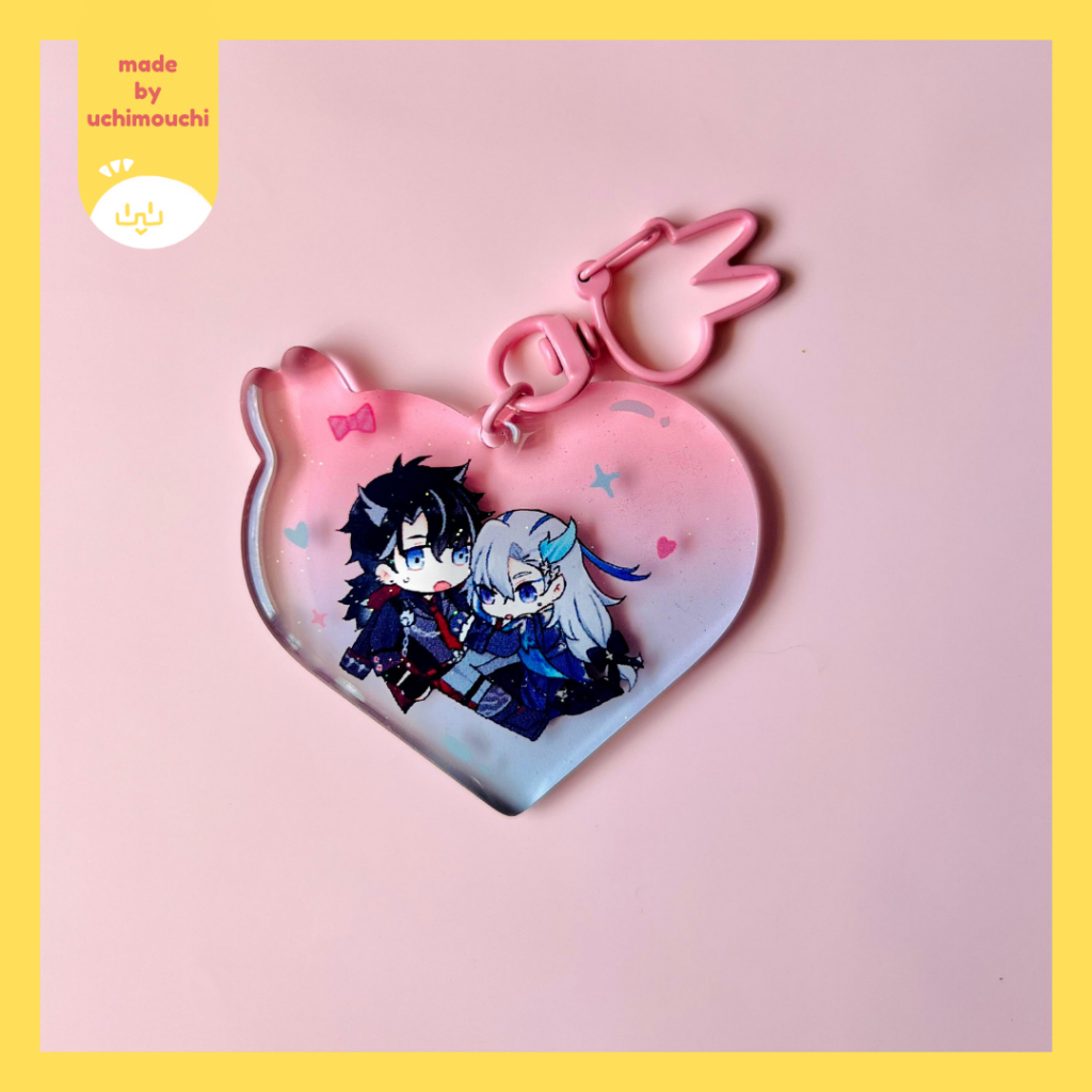 Genshin Impact - Wriolette Glitter Epoxy Acrylic Charm