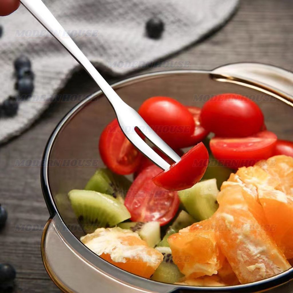 Garpu Buah Stainless Stel / Garpu Buah Stainless / Garpu Buah Kecil / Garpu Kue