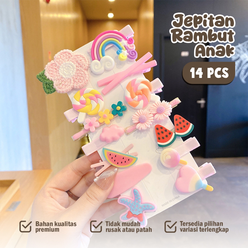 SET JEPITAN RAMBUT ANAK KOREA JEPIT RAMBUT LUCU / JEPITAN RAMBUT KOREA
