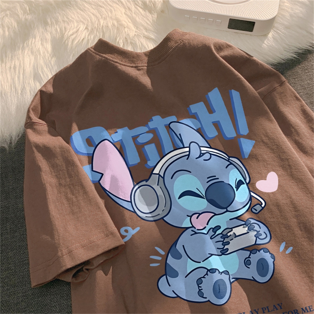 HOT DEALS FORTEID BIRU LAUT T-SHIRT LENGAN PENDEK BAJU KAOS OVERSIZE WANITA BAJU KAUS WANITA KOREA