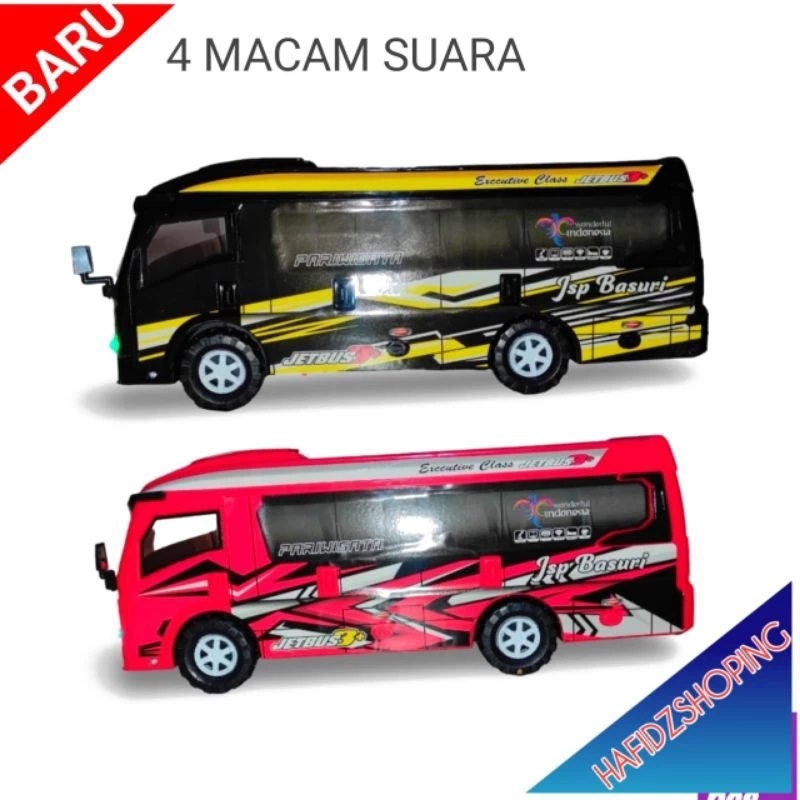 Mainan Mobil Elf Travel Musik Lampu | Mainan Anak Laki-Laki | Mobil Mobilan Bus Basuri L300 Pick Up