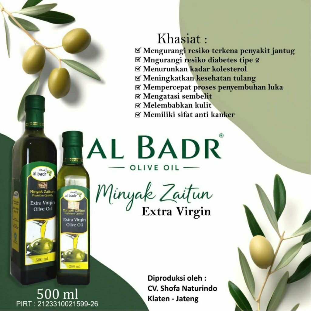 

Minyak Zaitun 500gr extra virginoil