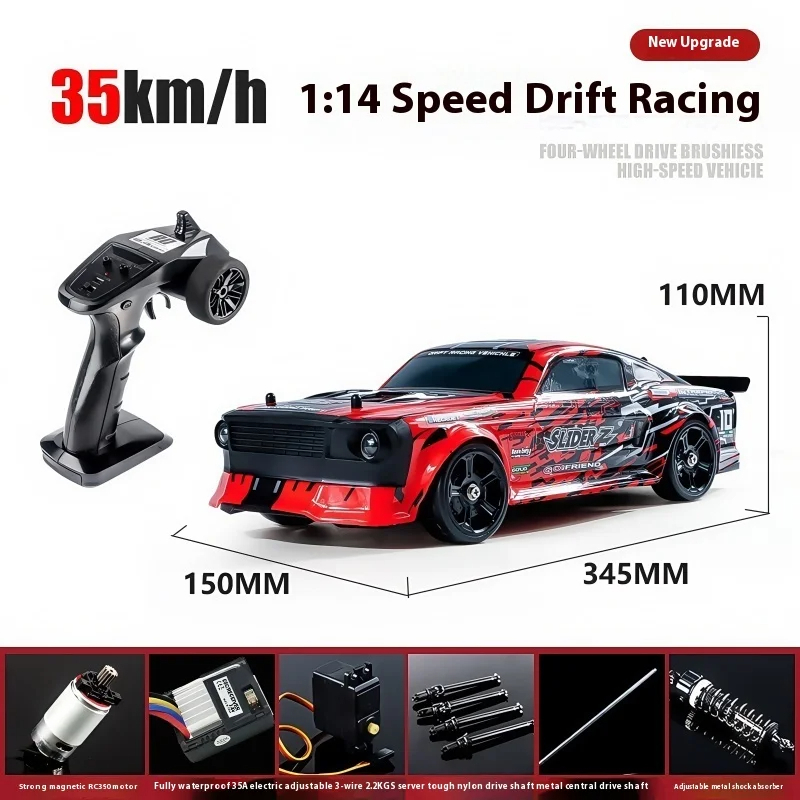 HAIBOXING HBX 2103 rc drift 1:14 full propo gyroscope brushed ESC 35A waterproof 2.4ghz 4WD silder Z