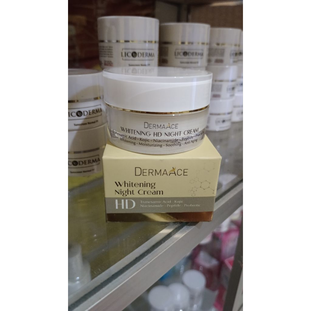 DERMA ACE WHITENING NIGHT CREAM HD