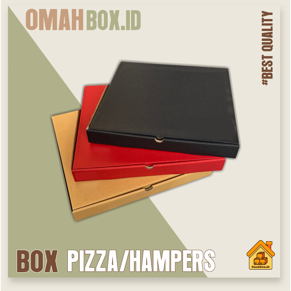 

Box Pizza/hampers 40x40x4,5 cm | Box | boxsliplock | Box DieCut | Box Hampers | Box Souvenir | box skincare | box Baju | Box gift| box pizza