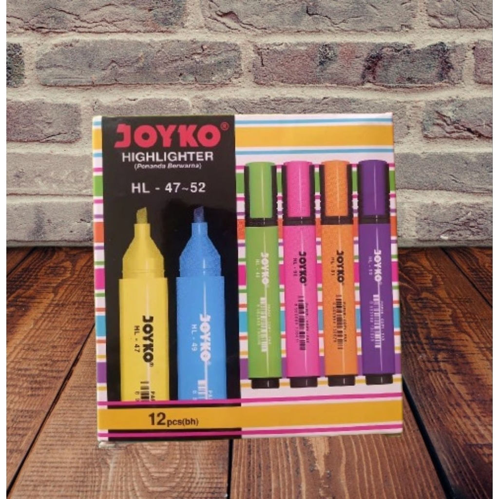 

HIGHLIGHTER STABILO JOYKO HL - 47 -52(PENANDA WARNA per pis