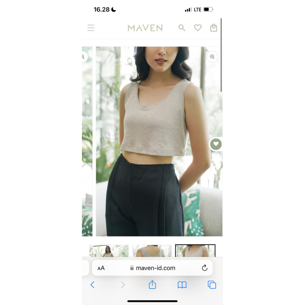 Maven preloved bigail crop