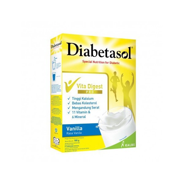 

Diabetasol 170gr Vita Digest Pro Rasa Coklat Vanilla Susu Untuk Diabetes