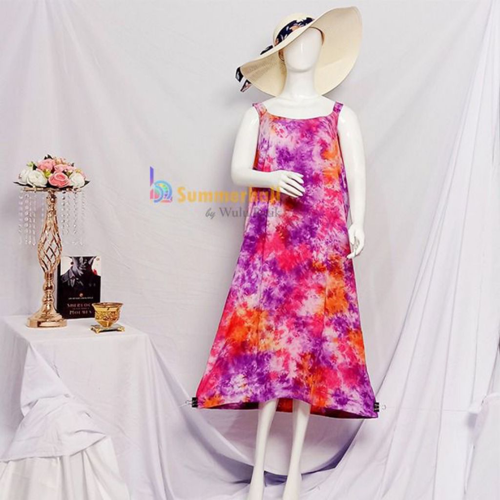 Daster Yukensi Tali Tie Dye Jumbo Non Busui Ld 120 Pb 110 Rayon Premium Candi Mekar Daily Dress YCS 