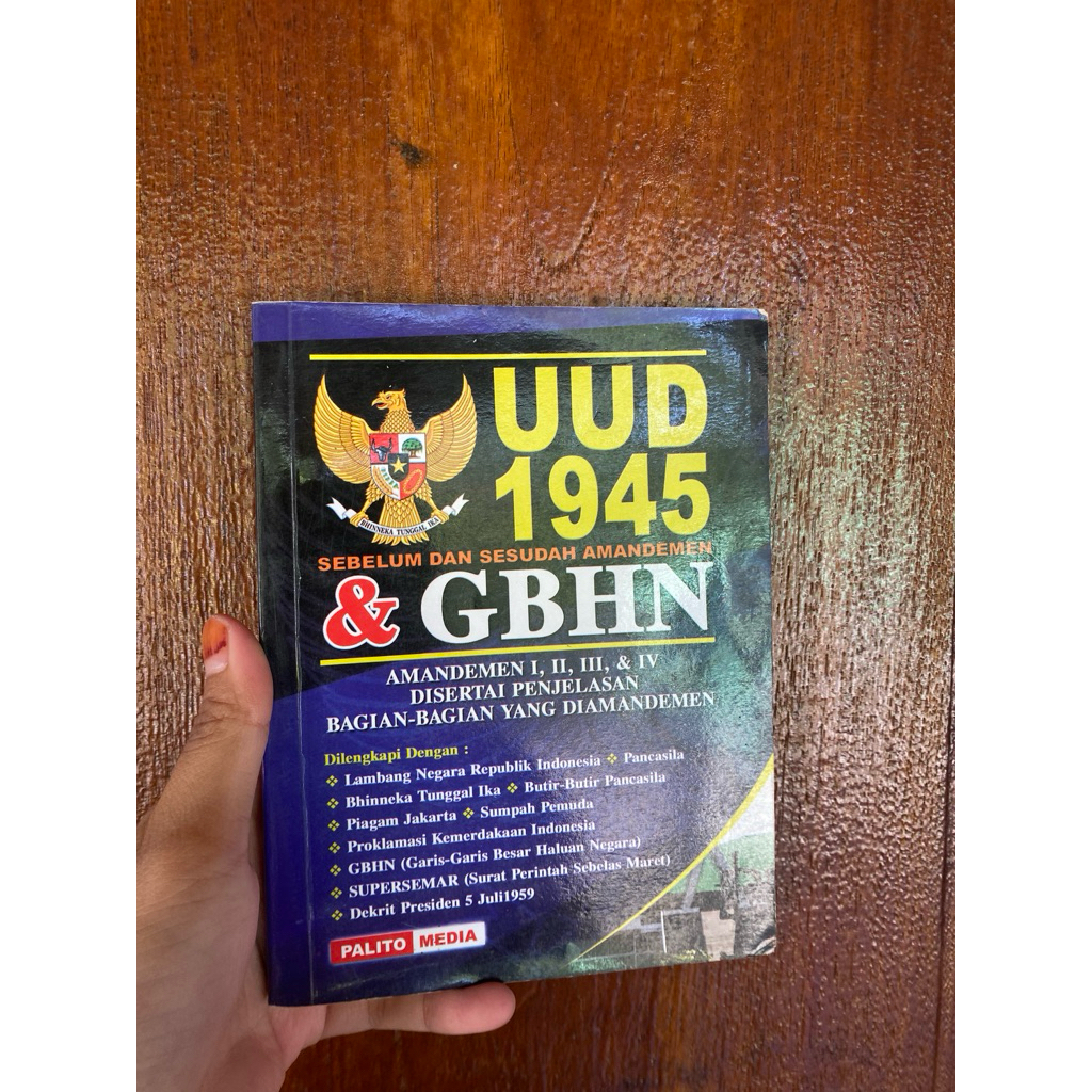 UUD 1945  SEBELUM DAN SESUDAH AMANDEMEN & GBHN