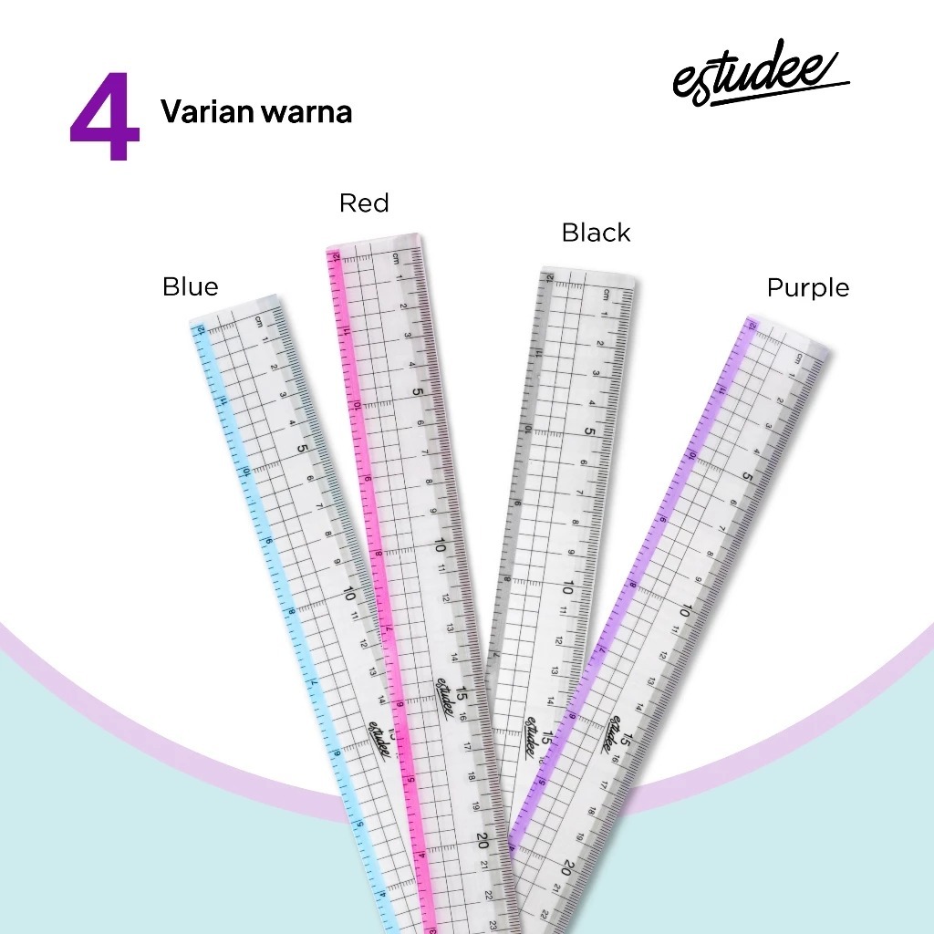 

Gramedia Karawaci - ESTUDEE GRAPHIC RULER 30CM RED ES-R030