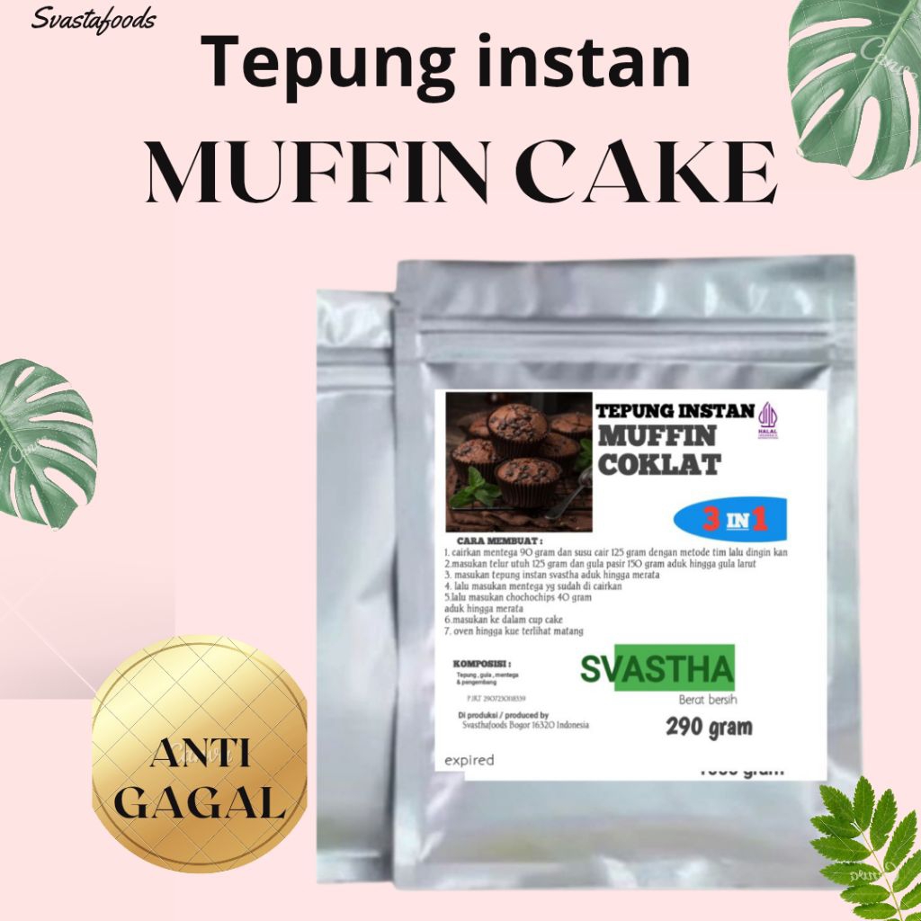 

Svastha Foods Premium Muffin Cake Instan