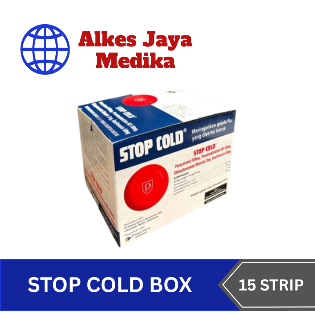 Stop Cold Box Isi 15 Strip @4 Tablet - Obat Batuk Pilek
