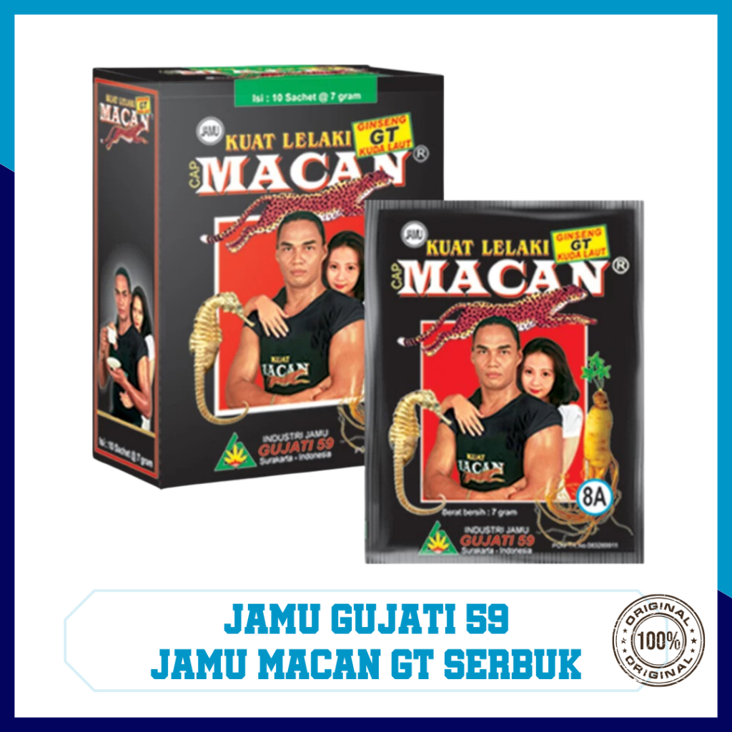 GUJATI MACAN GT JAMU SERBUK ISI 10 SACHET
