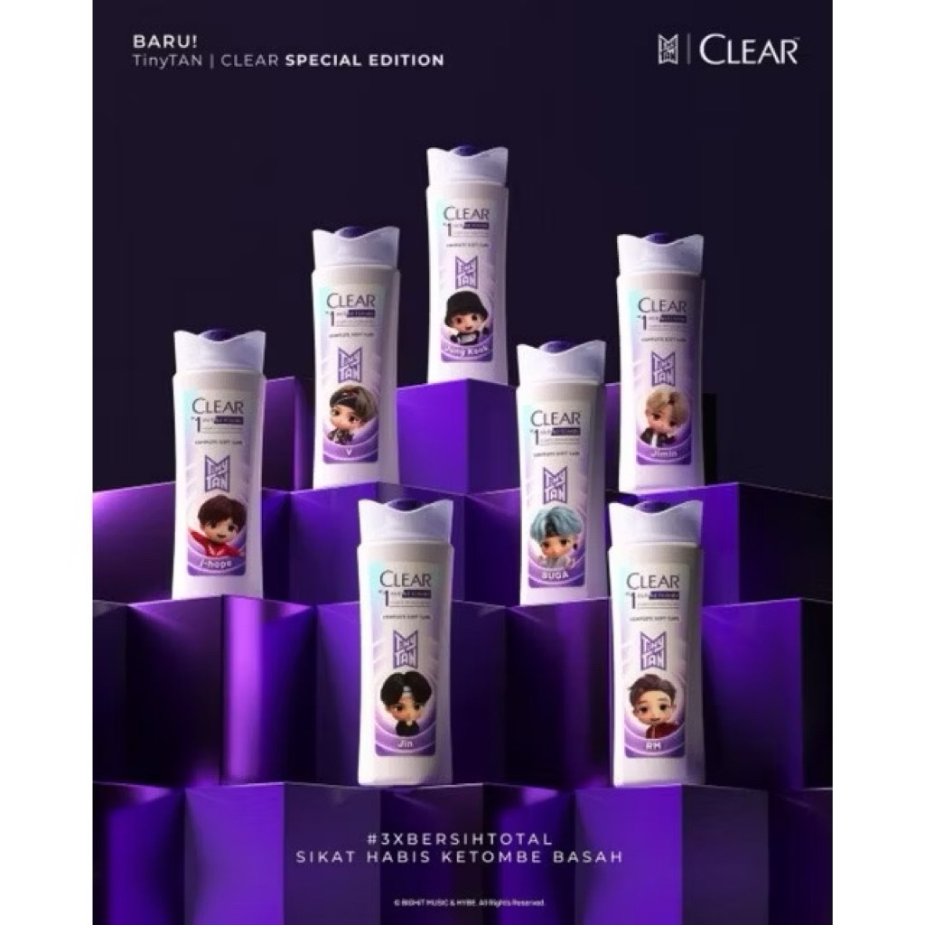 SALE  CLEAR SHAMPOO BTS TINYTAN 160 ML