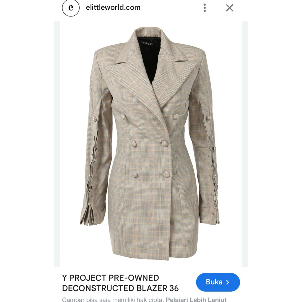 blazer dress brand y/procject
