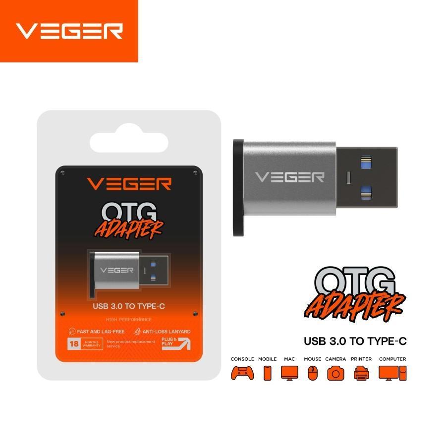 Veger Konektor USB to Type C 3.0 Converter USB to Type C 3.0 OTG Adapter USB 3.0 to Type C