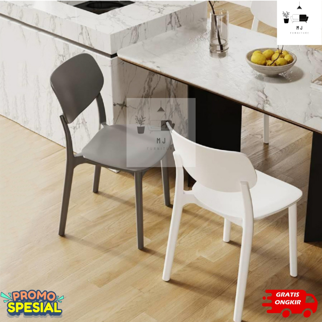 Kursi Makan Plastik/ Kursi Plastik Cafe/ Kursi Murah/ Kursi Belajar