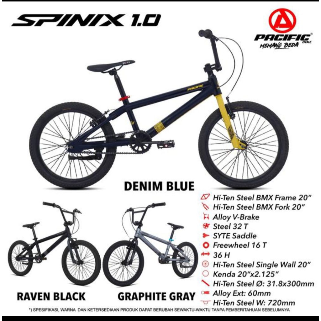 bmx 20 spinix 1.0 pacific new