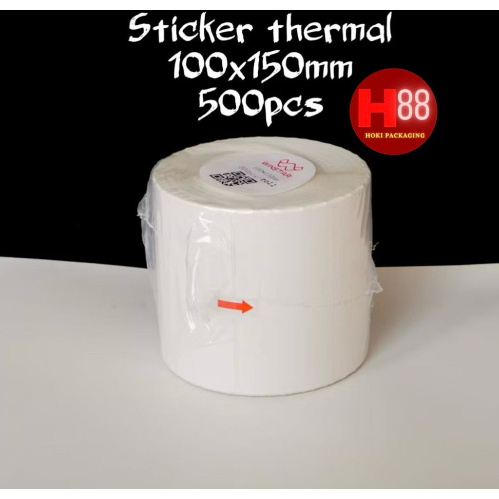 

Sticker Thermal 100x150mm / 100x100mm / 78x100mm / Kertas Sticker Resi / Label Barcode Roll Stiker / Stiker Resi Online