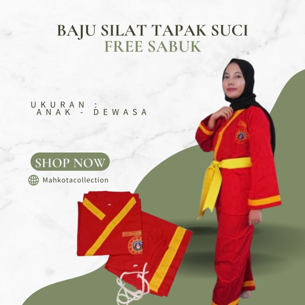 SERAGAM SILAT TAPAK SUCI seragam tapak suci BAJU TAPAK SUCI standart latihan
