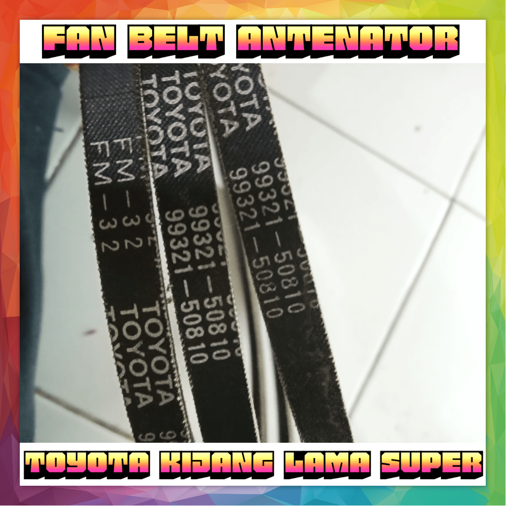 FAN BELT/TALI KIPAS ANTENATOR KIJANG LAMA SUPER ORIGINAL BERGARANSI