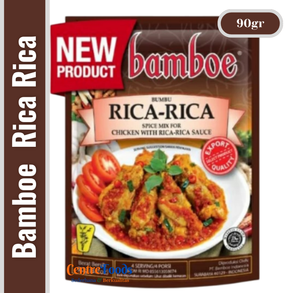 

Bumbu Masak Rica Rica - Rica Rica Sauce BAMBOE | 90gr [ Harga Per BKS ]