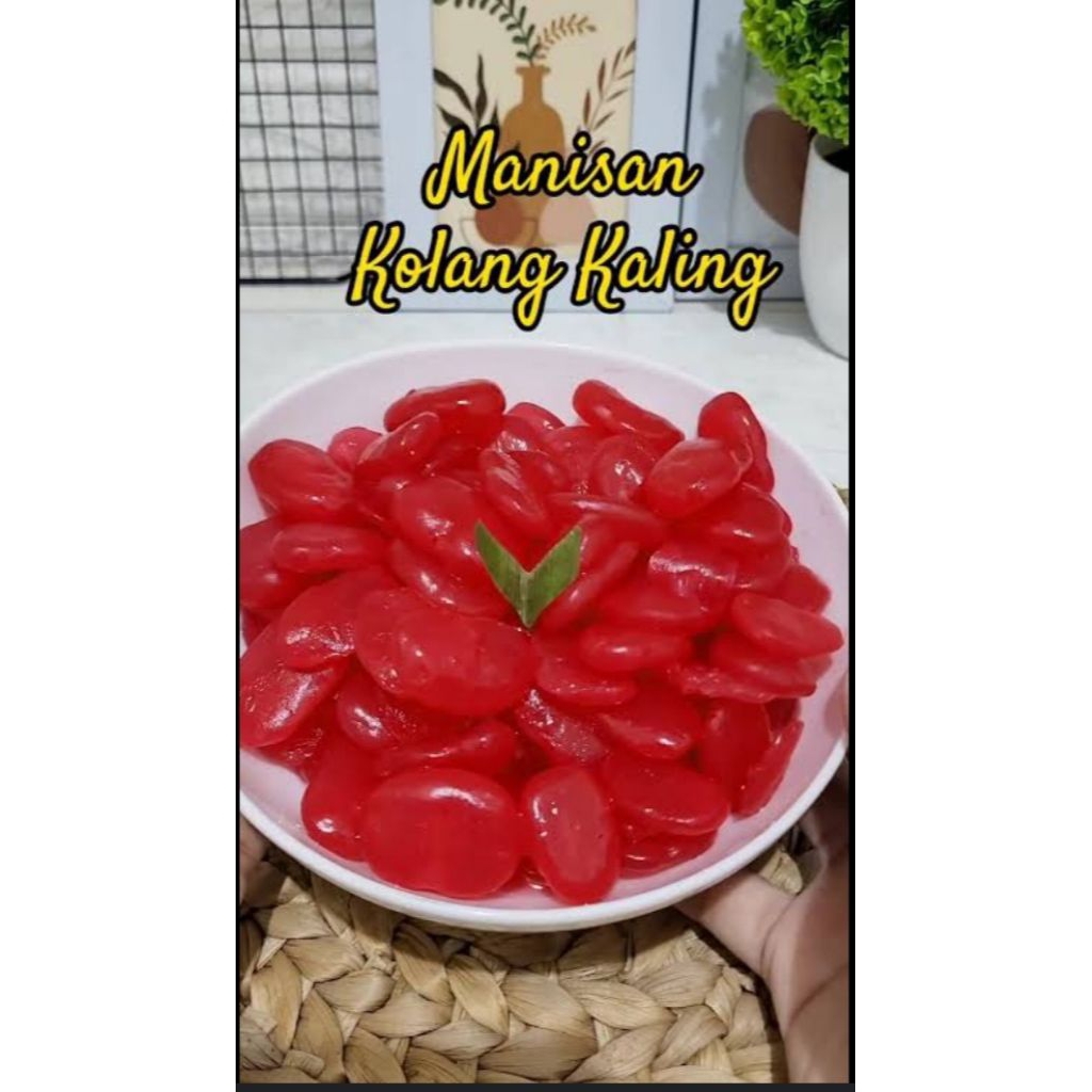 

Manisan kolang Kaling Segar tanpa bahan pengawet rasa strawberry berat bersih 500grm