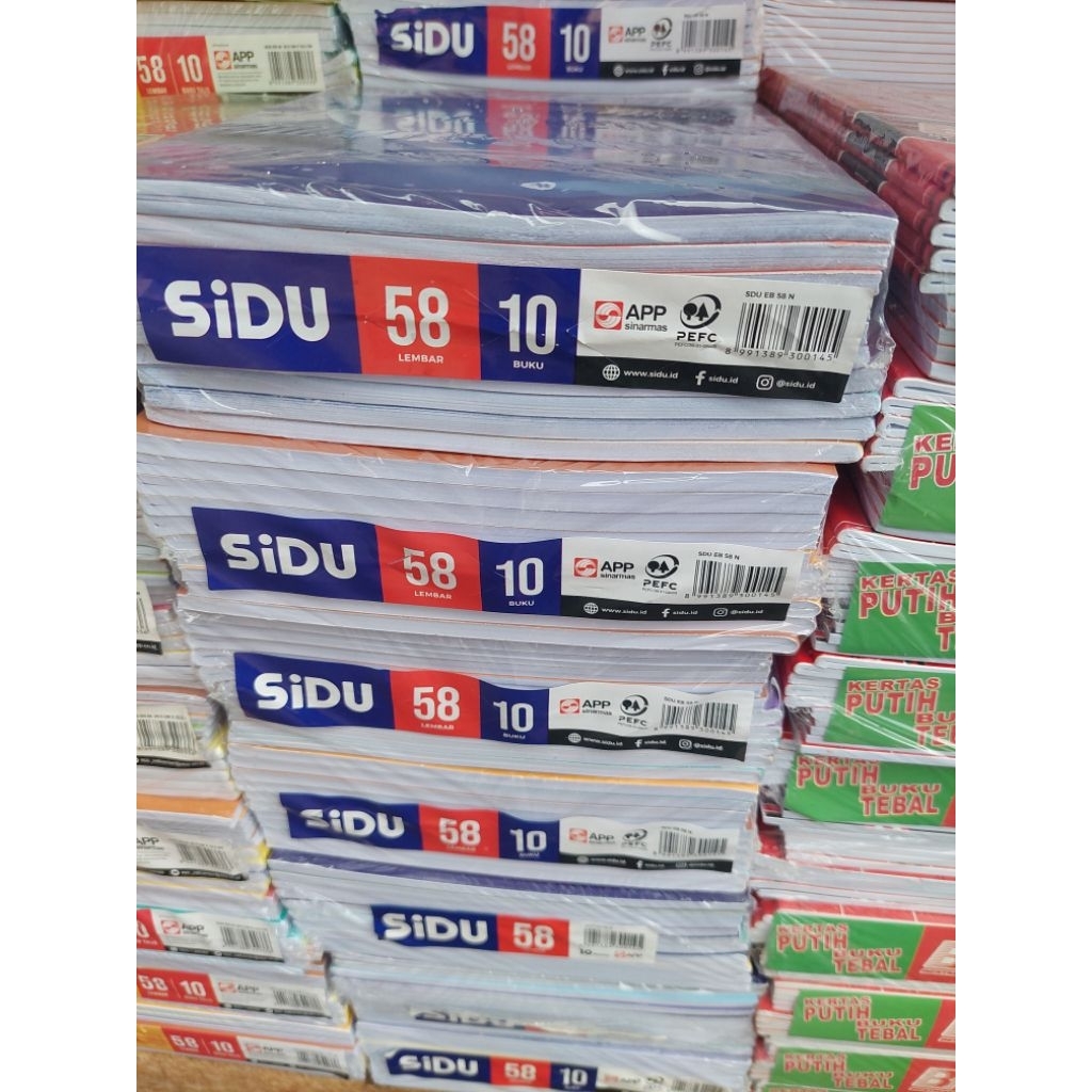 

D3W! Buku tulis Sidu isi 58 lembar 10 pcs