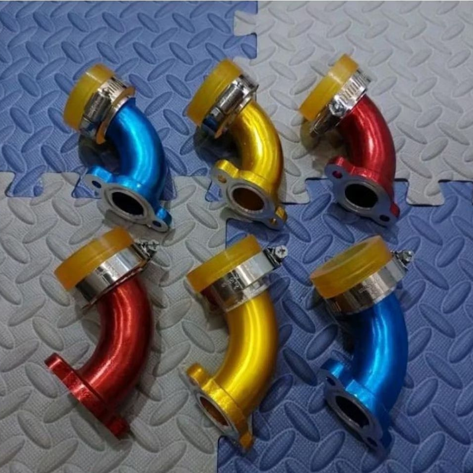 Manipol Manifold Teflon Bebek Karbu Pe 24 26 28 30 34 Pnp Grand Karisma Supra Dll bahan Almunium.