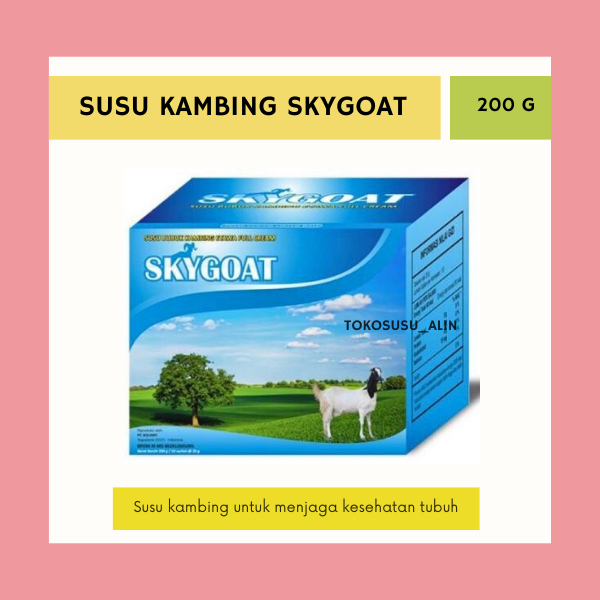 

SKYGOAT SUSU KAMBING 200 G / SUSU KAMBING FULL CREAM