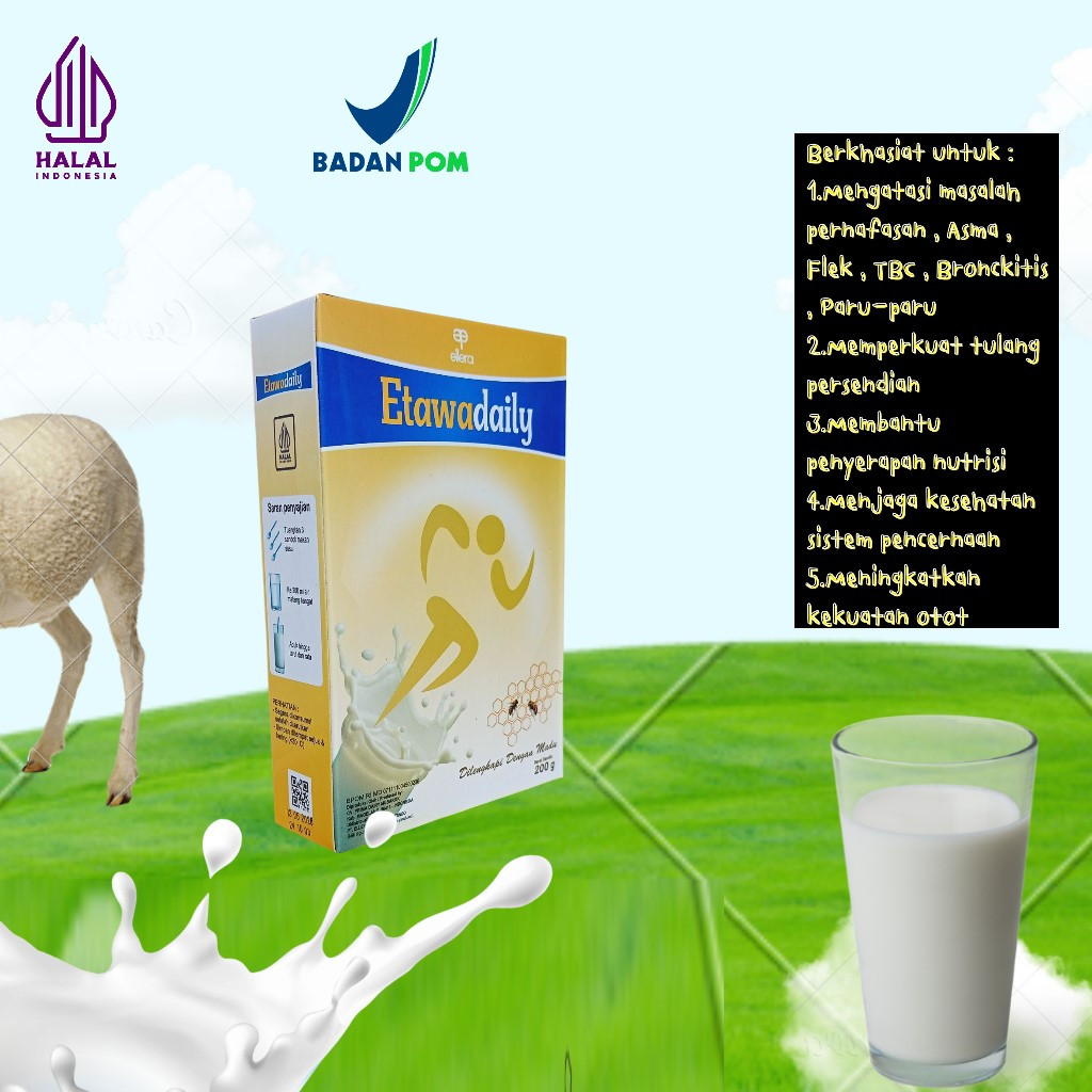 

SUSU KAMBING Etawadaily plus madu , Etawa daily 200g