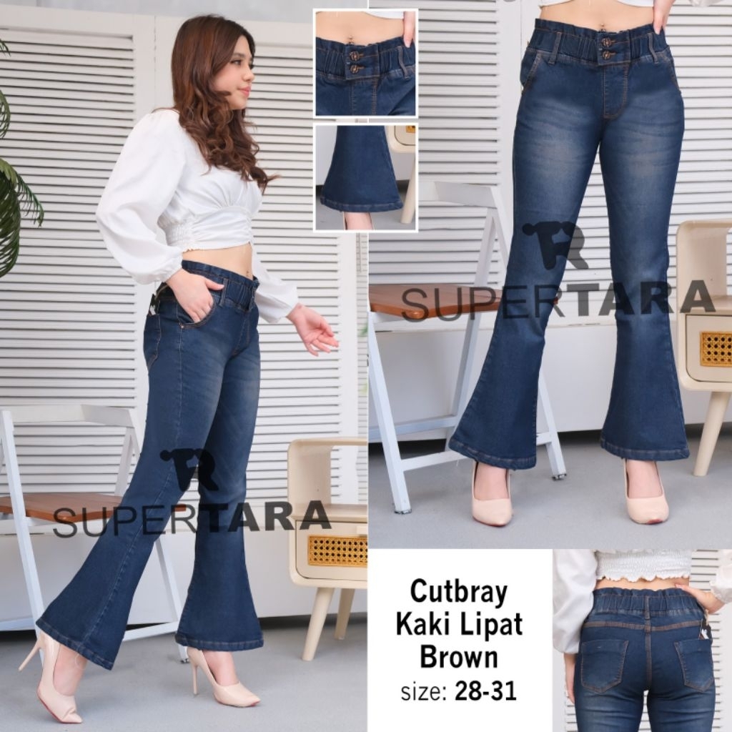cutbray jeans wanita supertara