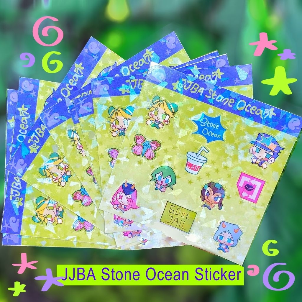 

Sticker Vinyl Hologram Jojo Bizarre Adventure Stone Ocean ⋆˚꩜｡